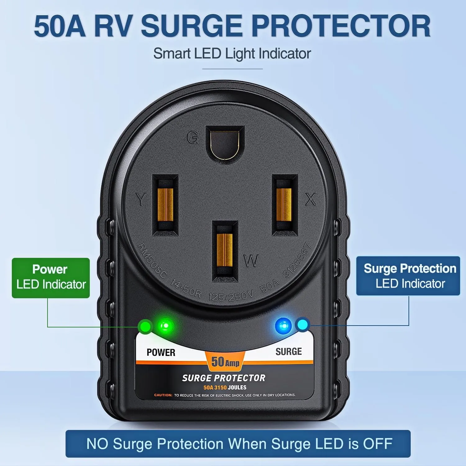50Amp RV Surge Protector Adapter