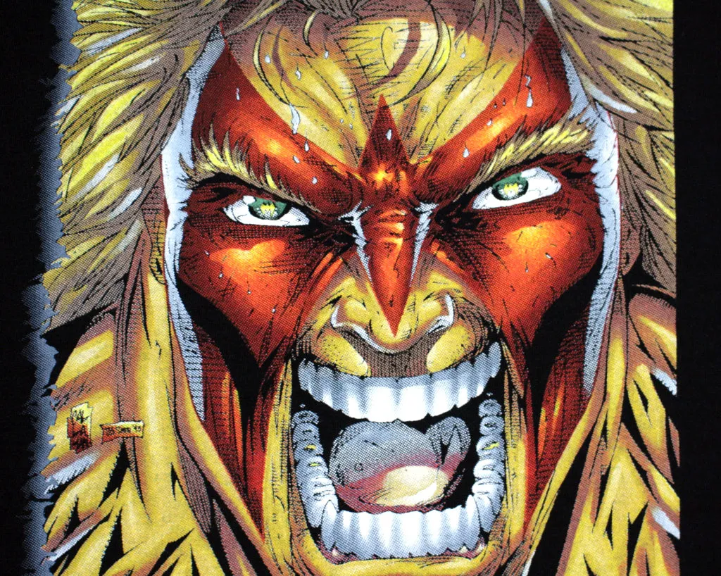 ULTIMATE WARRIOR COMIC BOOK T-SHIRT XL