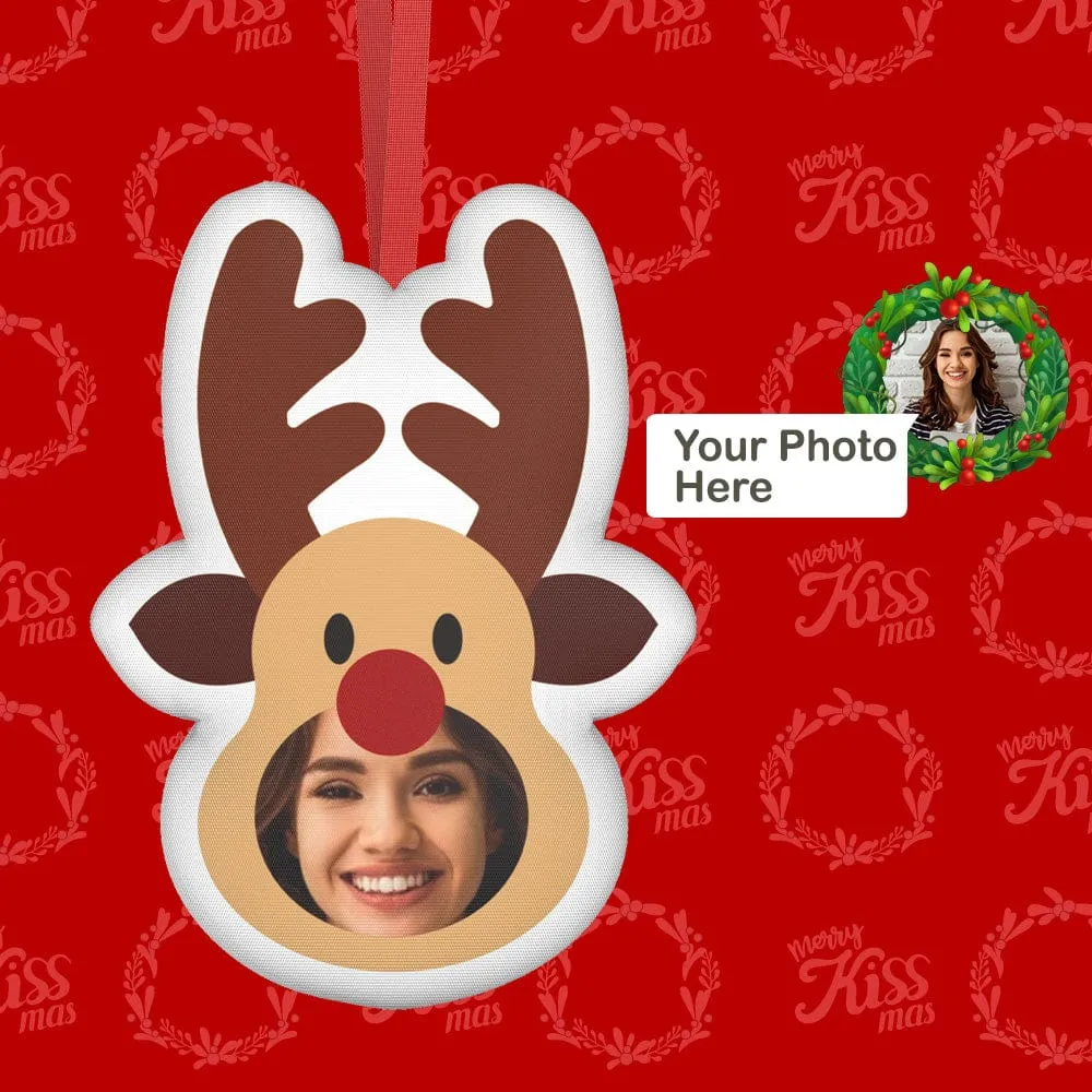 Xmas Suprise Gifts Christmas Photo Hanging Decorations Blind Box Custom Face Christmas Hanging Ornaments