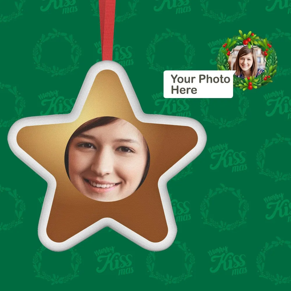 Xmas Suprise Gifts Christmas Photo Hanging Decorations Blind Box Custom Face Christmas Hanging Ornaments